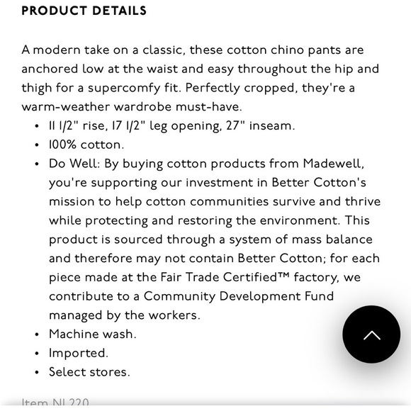 Madewell || The Chino Straight Leg Pant - Picture 5 of 12